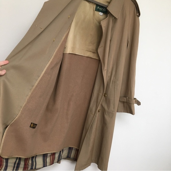 Marshall Field’s Vintage Tan Trench Coat Men’s 36 short - Picture 5 of 9